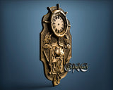 Pirate Clock, 3D STL Model 1225