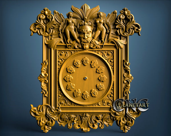 The Copper Wall Clock, 3D STL Model 1228