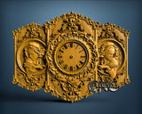 Woman Clock, 3D STL Model 1233