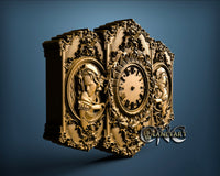 Woman Clock, 3D STL Model 1233