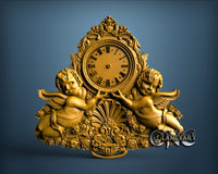 Angel Clock, 3D STL Model 1239