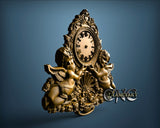 Angel Clock, 3D STL Model 1239