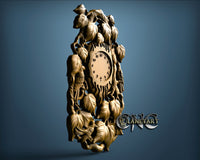 Birds Clock, 3D STL Model 1244