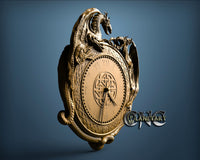 Dragons Clock, 3D STL Model 1248