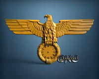 Eagle Clock, 3D STL Model 1249