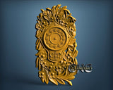 Flowers Clock, 3D STL Model 1253