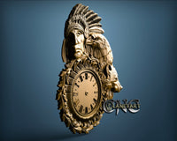 Indian Clock, 3D STL Model 1254