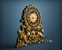 Lion Emblem Clock, 3D STL Model 1257