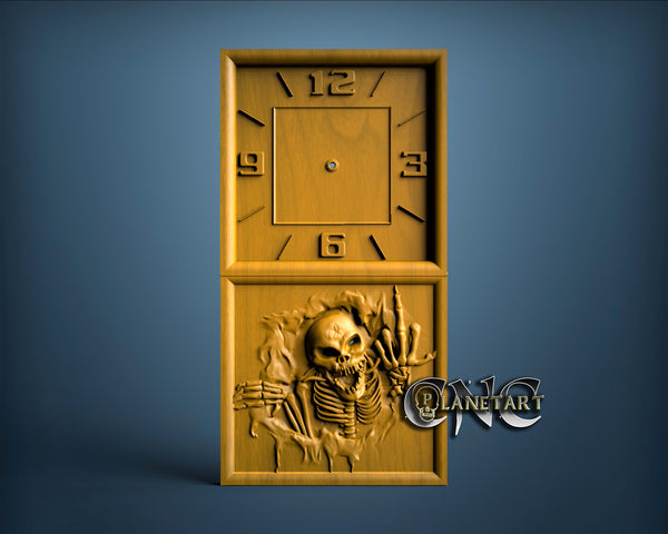 Sceleton Clock, 3D STL Model 1265