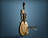 Violin Clock, 3D STL Model 1268