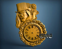 Wolf Man Clock, 3D STL Model 1282