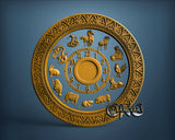 Animals Clock, 3D STL Model 1285