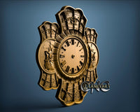 Iron Chain Clock, 3D STL Model 1287