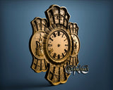 Iron Chain Clock, 3D STL Model 1287