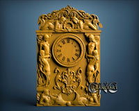 Girls Clock, 3D STL Model 1304