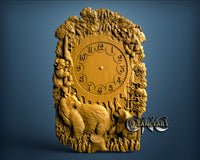 Animal Clock, 3D STL Model 1346