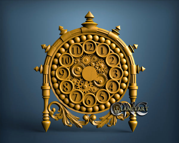 Clock, 3D STL Model 1348