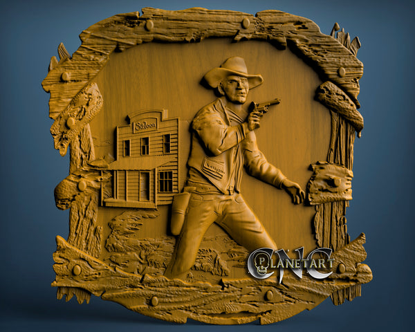 Cowboy, 3D STL Model 2083