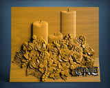 Candles, 3D STL Model 2509