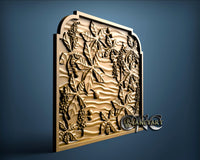 Flower Frame, 3D STL Model 2574