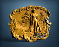 Women at the beach, 3D STL Model 2728