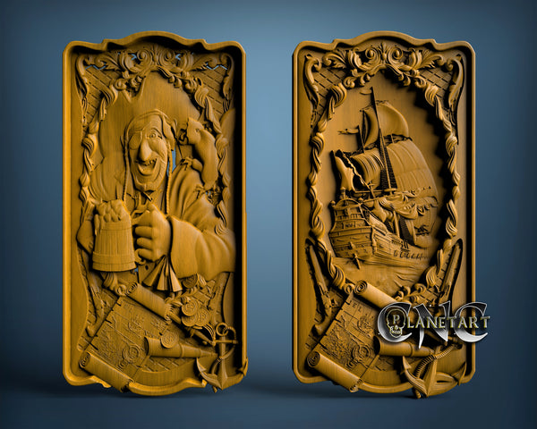 Pirates Ship 3D STL Model 4400