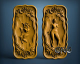 Rose & Girl, 3D STL Model 4423