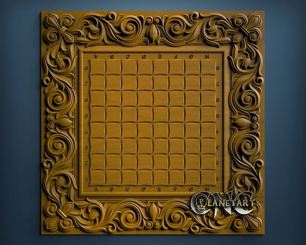 Chess Board, 3D STL Model 4491