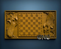 Eagle Chessboard, 3D STL Model 4497