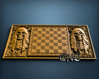 Chessboard Dead, 3D STL Model 4498