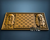 Chessboard Dead, 3D STL Model 4498