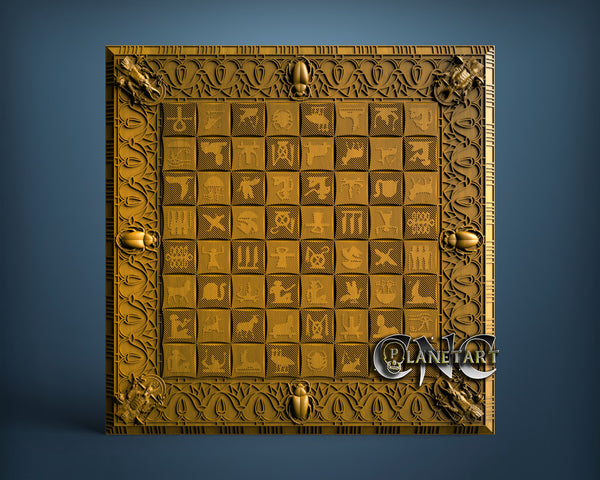 Chessboard, 3D STL Model 4500