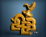 New Year 2023, 3D STL Model 6094