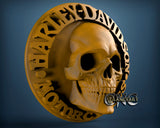 Harley Davidson Skull, 3D STL Model 6106