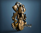 Noor Man with Axes 3D STL Model 6249