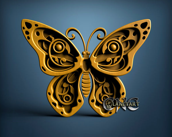 Butterfly, 3D STL Model 6318