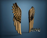 Angel Wings, 3D STL Model 6320