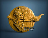 Witch, 3D STL Model 6324