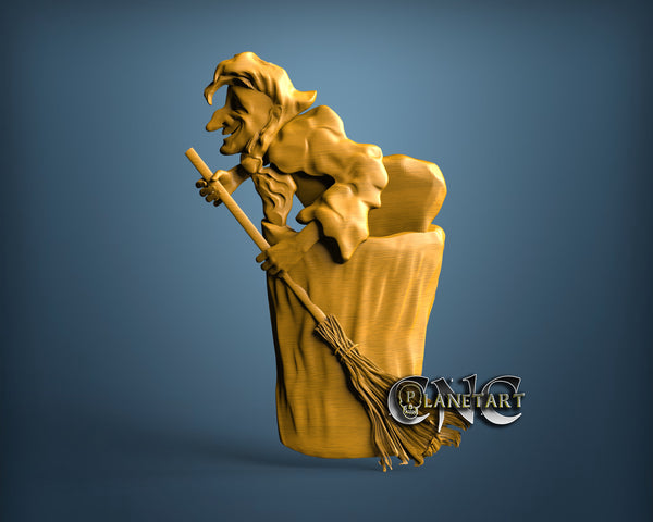 Witch, 3D STL Model 6388