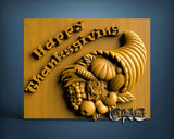 Happy Thanksgiving, 3D STL Model 6495