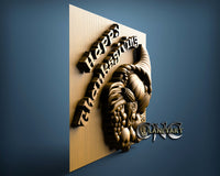 Happy Thanksgiving, 3D STL Model 6495