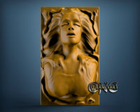 Lady from Earth, 3D STL Model 6529