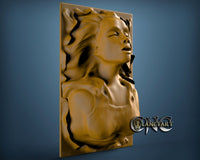 Lady from Earth, 3D STL Model 6529