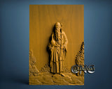 The Saint in the Desert, 3D STL Model 6536