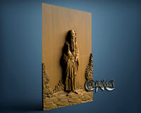 The Saint in the Desert, 3D STL Model 6536