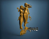 Mermaid, 3D STL Model 6566-1