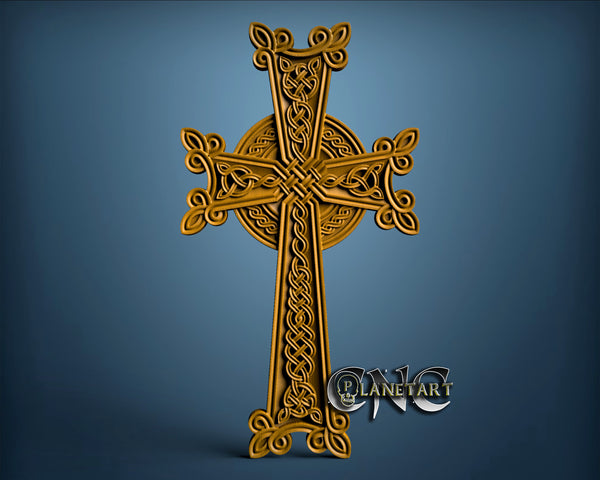 Celtic Cross, 3D STL Model 6653