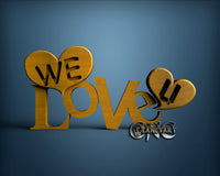 We Love U,  3D STL Model 6722