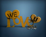 We Love U,  3D STL Model 6722