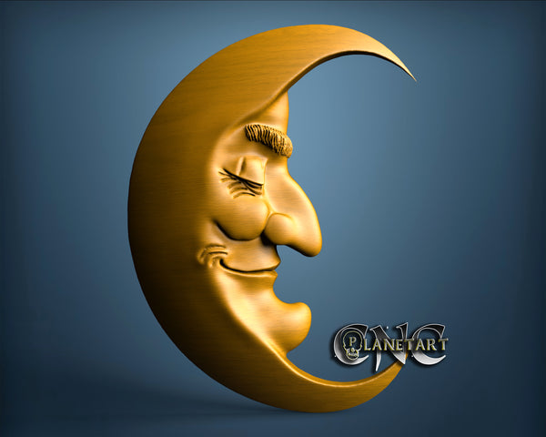 Moon, 3D STL Model 6754